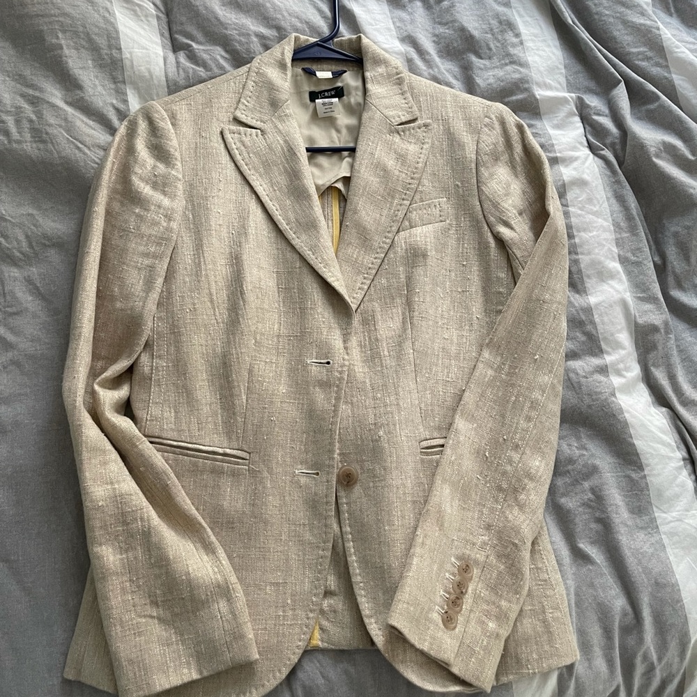 Jcrew linen like blazer